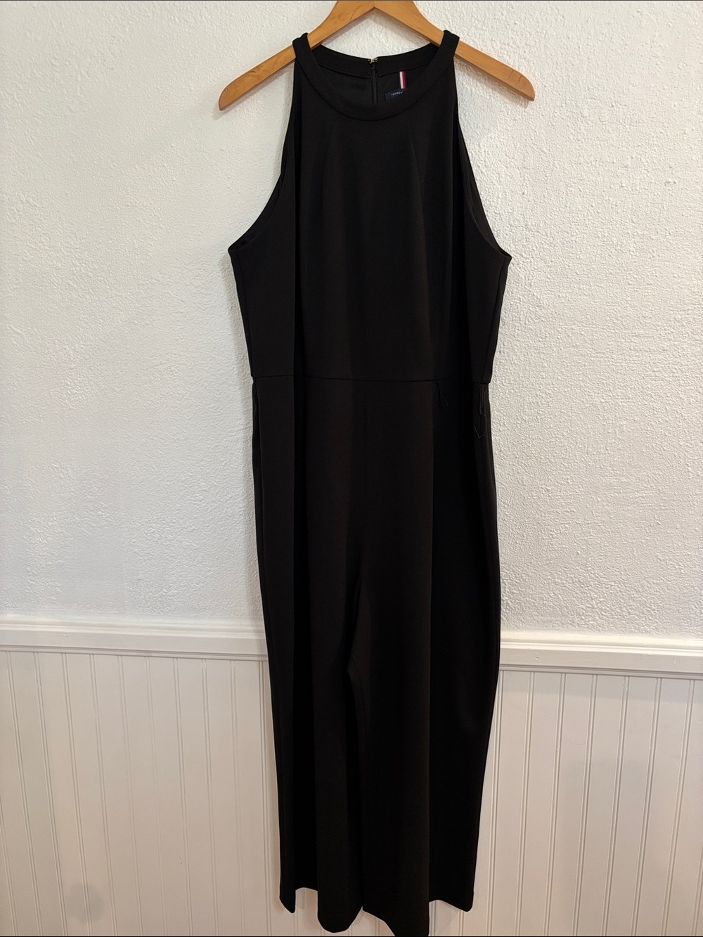 Tommy Hilfiger Black Sleeveless Minimalist Jumpsuit New with Tags Size 16